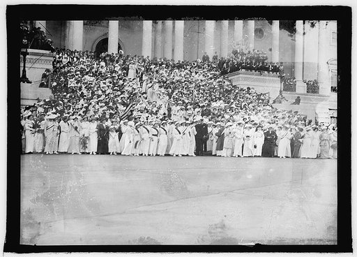 Suffragettes at U.S. Capitol, [Washington, D.C.], 1917