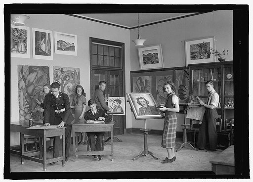 Anacostia High School, [Washington, D.C.], 1939, art class