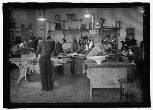 Anacostia High School, [Washington, D.C.], 1939, carpenter shop