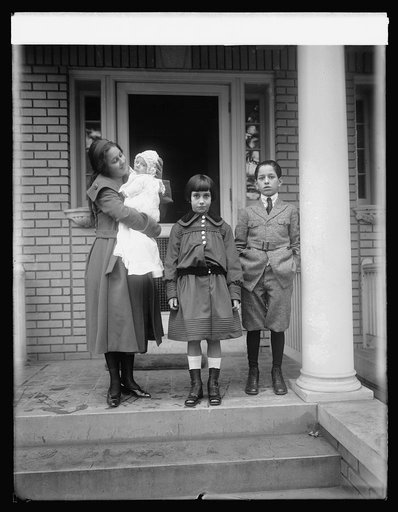 Children of the Counselor of Chilean Embassy, Sena Don Gustavo Munigaza Varela, Eliza, age 14, Mary 8, Leopold 11, Gilberto 2 mo.