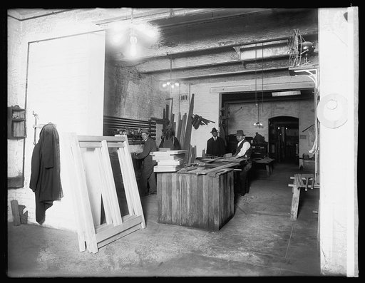 U.S. Capitol, carpenter shop, [Washington, D.C.