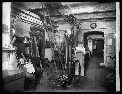 U.S. Capitol, machine shop, [Washington, D.C.
