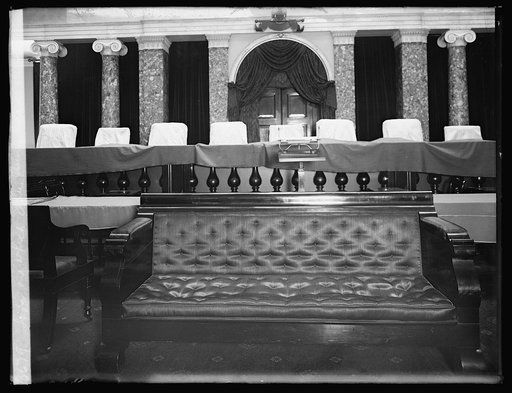 Sofa on which John Quincey Adams died