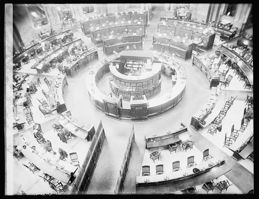 Reading room, Library of Congress, [Washington, D.C.