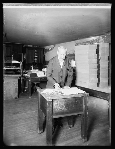 Wm. Berwick, Chief Repairing Div., Library, [of Congress, Washington, D.C.