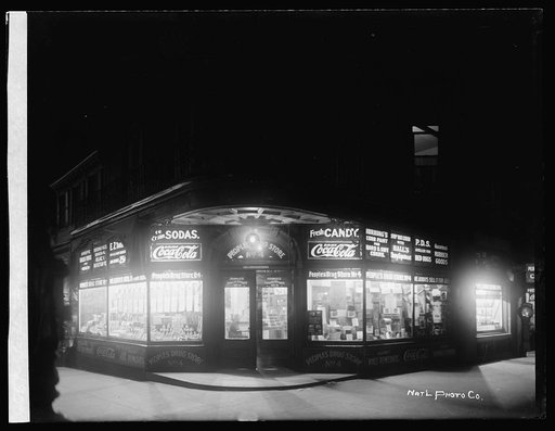 Peoples Drug Store, 7th & M, [Washington, D.C.], night