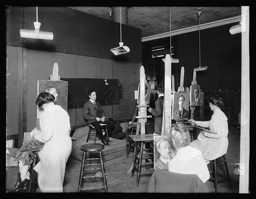 Art class, Corcoran Art Gallery, [Washington, D.C.