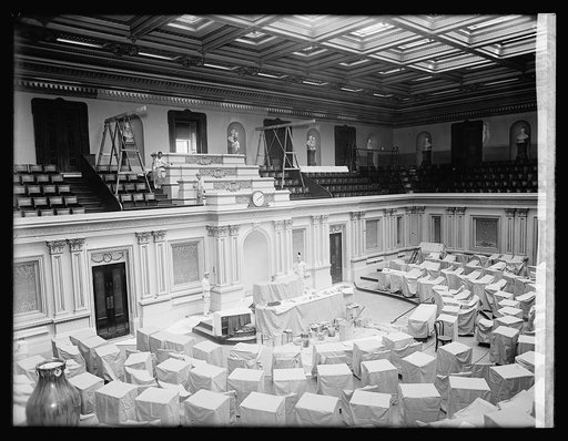 Senate being renovated, [Washington, D.C.