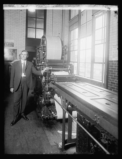 Bureau Ptg. & Eng. Benj. R. Stickney & perforating mch., 8/25/20