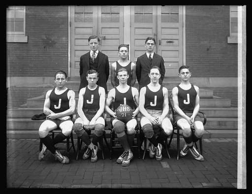 Junior High School basketball team, 1921