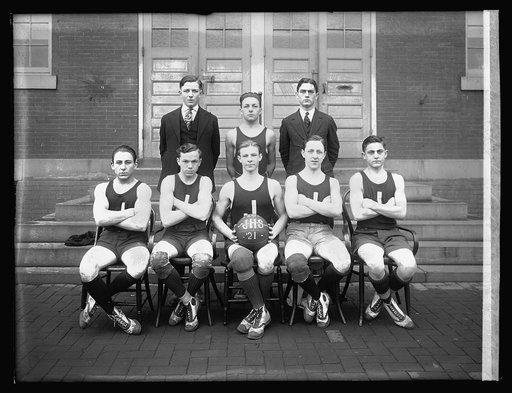 Junior High School basketball team, 1921