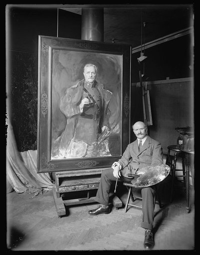 Philip A. de [Laszlo] & Pershing portrait, 7/6/21
