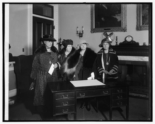 Mrs. Chas. Summer Bird, Mrs. K.P. Edson, Mrs. Thos. G. Winter, Miss. Eleanor Franier Egan, 11/9/21