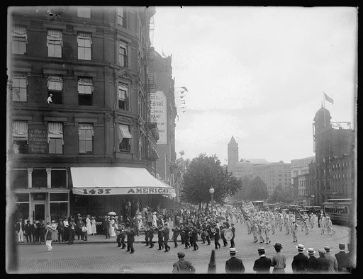 Preparedness parade, Pennsylvania Ave., Washington, D.C., 1916