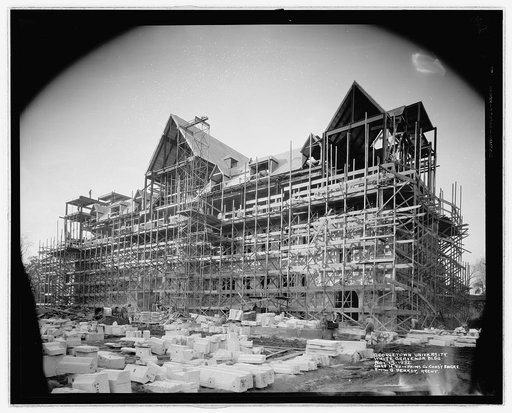 Georgetown Univ., [Washington, D.C.], construction, White Gravenor bldg., Nov. 15, 1932
