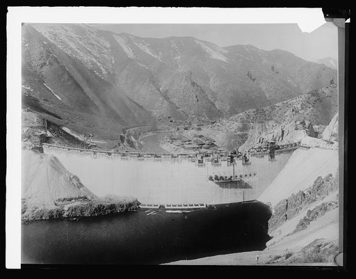 Arrowrock Dam, Boise, Idaho, 351 ft. high; completed Oct. 1915