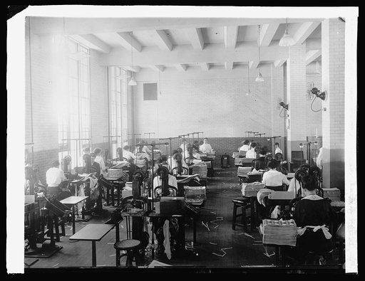 Bureau Eng. & Ptg. Trimming room, Examining division, [1914