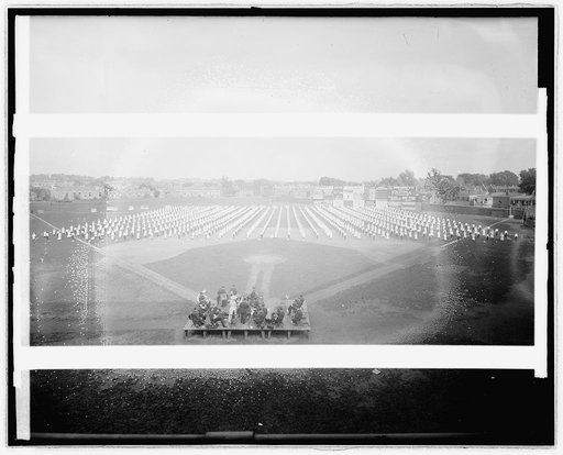 Grade school drill, Bull Park, 1915