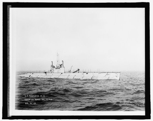 U.S.Submarine K5, Hampton Roads, Dec. 13, 1916