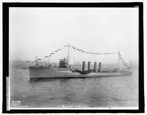 U.S.S. Fanning, Naval Review, Oct. 1912