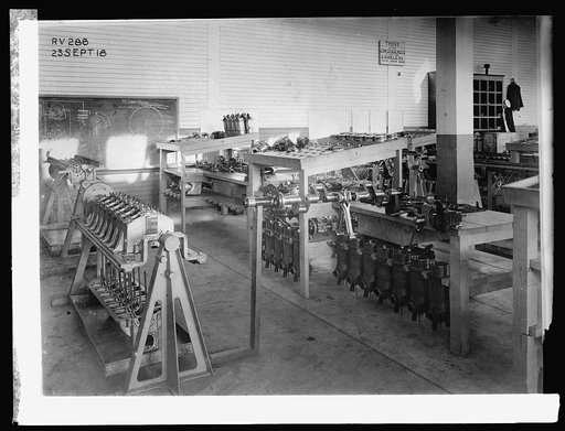 Liberty motor disasembled for instruction purposes, 10/15/19
