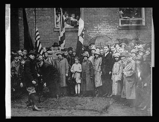 Tree planting, Force School, Armistice Day, 1919