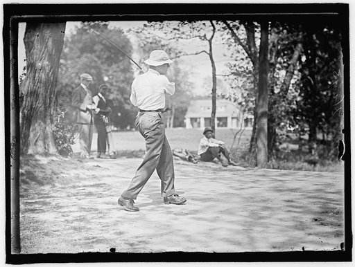 HAYS PLAYING GOLF