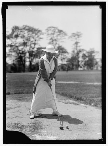 Mrs. Ed [...] playing golf