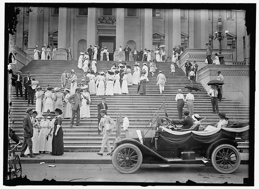 PEOPLE ON CAPITOL STEPS
