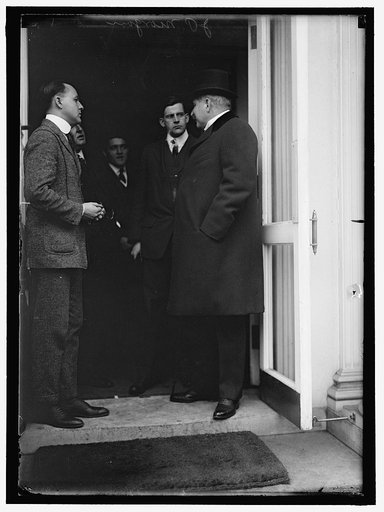MORGAN, J. PIERPONT, JR., LEAVING WHITE HOUSE