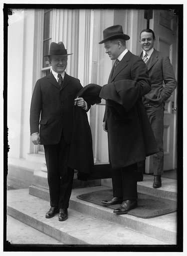 Joseph Tumulty, left. White House, Washington, D.C.