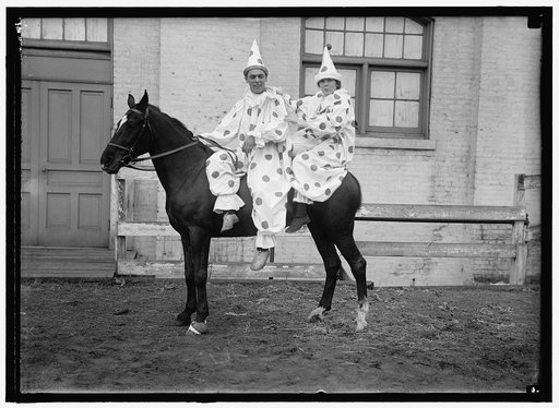 CLOWNS ON A HORSE
