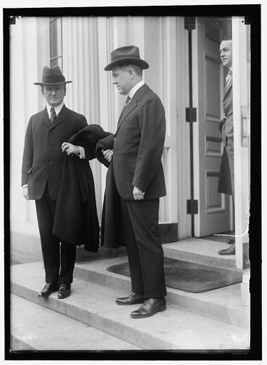Joseph Tumulty, left. White House, Washington, D.C.