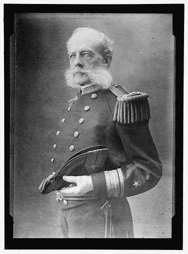 LUCE, STEPHEN B., ADM., U.S.N. CIVIL WAR ADMIRAL. ORIGINAL PICTURE TAKEN IN RHODE ISLAND