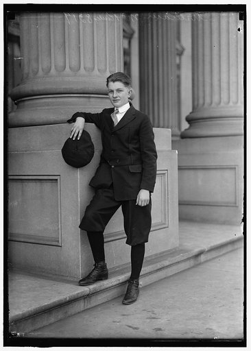 McKINELY, WILLIAM. SENATE PAGE