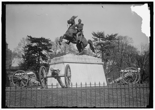 JACKSON, ANDREW. STATUE IN LAFAYETTE SQUARE