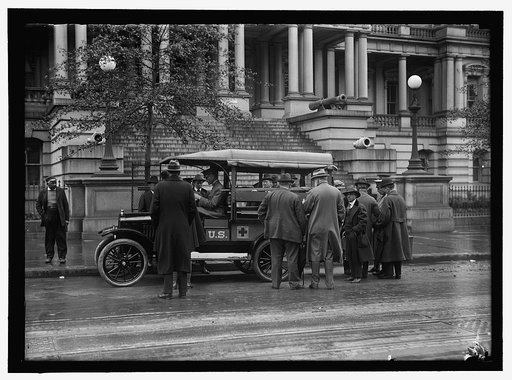 RED CROSS VEHICLE AT STATE DEPARTMENT