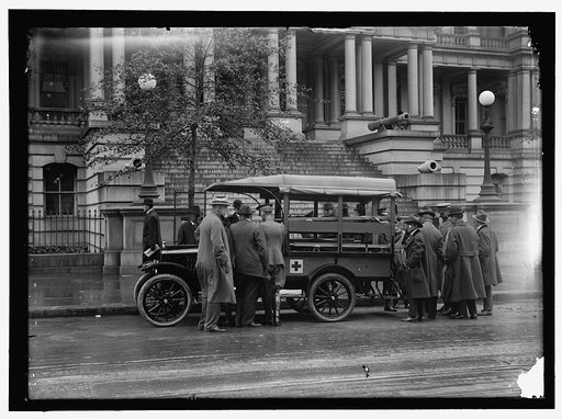 RED CROSS VEHICLE AT STATE DEPARTMENT