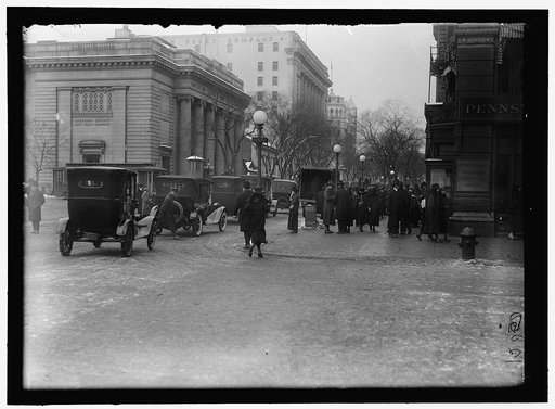 Street scene, corner of G Street, Washington, D.C.