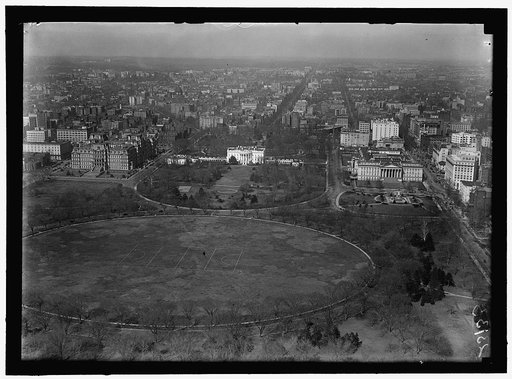 WASHINGTON MONUMENT. VIEW OF WHITE HOUSE FROM MONUMENT