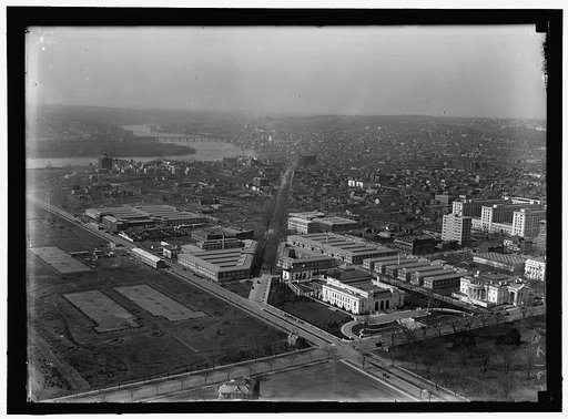 WASHINGTON MONUMENT. VIEW OF PAN AMERICAN UNION AND N.W. FROM MONUMENT
