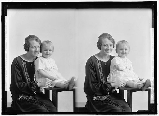 SCHEEL, FRED J., MRS. AND CHILD