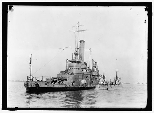 Monitor USS Tallahassee with submarines K-6 and K-5 at Hampton Roads, Virginia,  December 10, 1916
