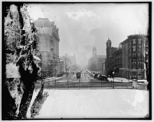 Pennsylvania Ave. in snow