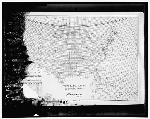 Official Parcel Post Map of the United States