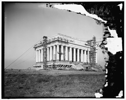 Lincoln Memorial construction