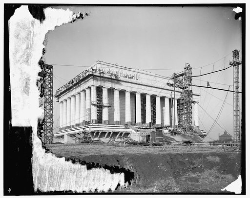 Lincoln Memorial construction
