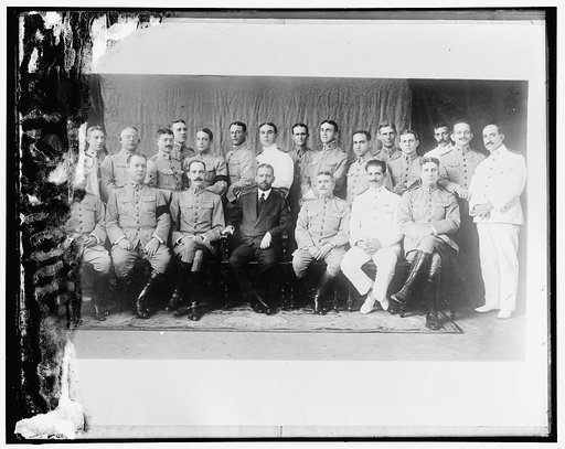 Cuba's President and general army staff
