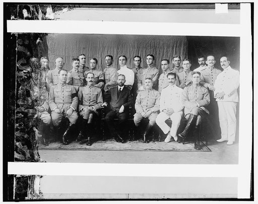 Cuba's President and general army staff
