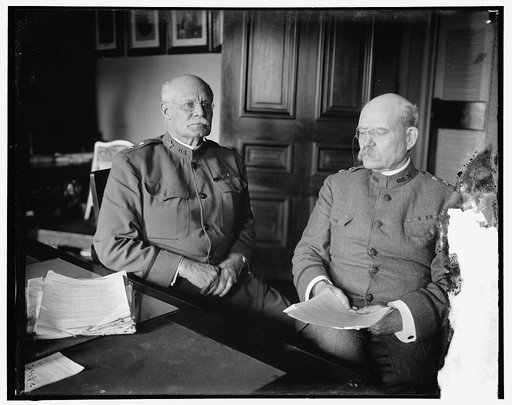 Hugh L. Scott & Tasker H. Bliss at desk